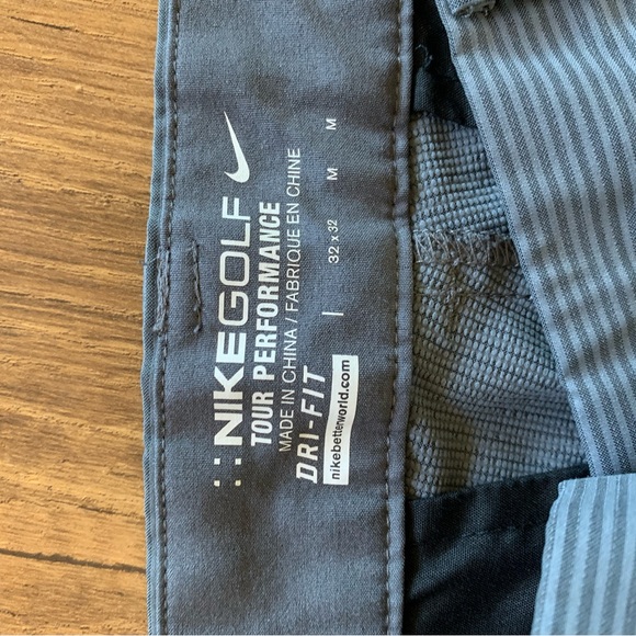 Nike grey stripe golf pants 32/32 - Picture 2 of 3